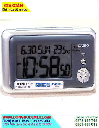 Casio DQ-748-8DF, Đồng hồ Xem giờ Báo thức Casio DQ-748-8DF hiển thị Giờ, Phút, Giây, Thứ, Ngày, Tháng và Nhiệt độ /B.hành 01năm